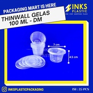 Thinwall 1 Ml Gelas/Cup Puding Dm (25 Pcs)