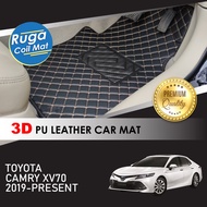TOYOTA CAMRY XV70 ( 2019 - 2026 ) 3D PU Leather Car Carpet Karpet Kereta Kulit PU 3D Car Mat Alas Ka