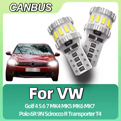 2x T10 LED Bulbs Car Position Parking Lights For Volkswagen VW Golf 4 5 6 7 MK4 MK5 MK6 MK7 Polo 6R 