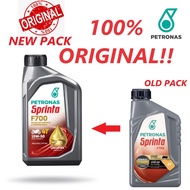 100% ORIGINAL PETRONAS ENGINE OIL MOTOR PETRONAS SPRINTA F700 4T 15W50 SEMI SYNTHETIC ULTRAFLEX MINYAK HITAM 1L