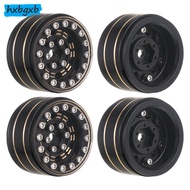 28mm 1/18 1/24 Crawler Metal Wheel Rims With 7mm For SCX24 Trx4m Fcx24 RC Car Part RC Car Accessories Replacement Parts Black