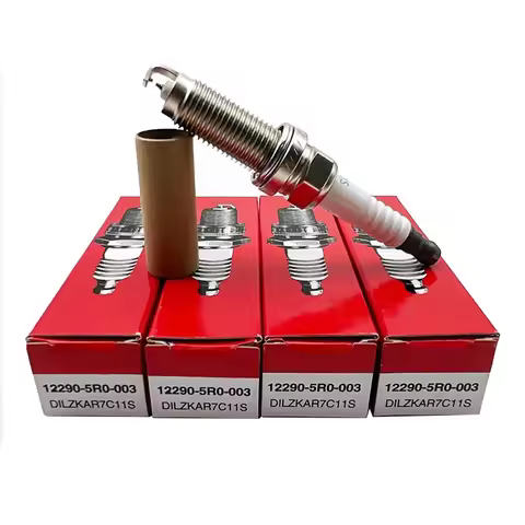 4Pcs 12290-5R0-003 DILZKAR7C11S Dual Iridium Spark Plug for Jazz HR-V Fit 1.3L 1.5L 122905R0003 Car 