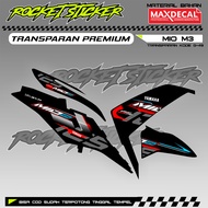 MIO M3 Striping MIO M3 UV TRANSPARENT Sticker Variation CODE G.49 PREMIUM MAXDECAL MATERIAL