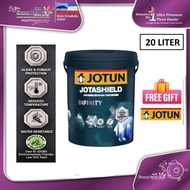 20L JOTUN INFINITY EXTERIOR PAINT (0001 WHITE) - CAT PUTIH CAT AIR CAT DINDING LUAR + 7" ROLLER REFI