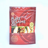 GHEE HIANG HALAL Pure Sesame Oil 纯正麻油 3ml x 30 Satchets by PenangToGo