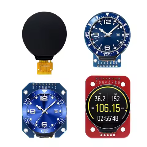 TFT Display 1.28 Inch TFT LCD Display Module Round RGB 240*240 GC9A01 Driver 4 Wire SPI Interface 24