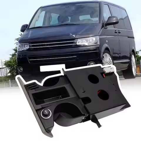 RHD 7H285860171N 7H285860130T Grey Center Console Cup Holder For VW T5 Transporter Ashtray Front Dri