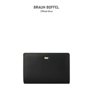 Braun Buffel (Online Exclusive) Nolen Bi-fold 3/4 Wallet with External Coin Compartment in Black