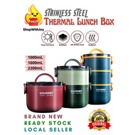 【ShopWithJoy】Thermal Lunch Box Stainless Steel Lunch Box Bekas Makanan Food Container Food Warmer Fo
