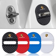 For Porsche Boxster Macan Cayenne Carrera Panamera Cayman 718 911 4pcs Car Styling Door Lock Protect