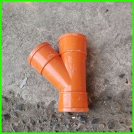 ⍕ ❢ ➘ PVC Orange Wye 4x2" 2x3" 4x3" (per pc) PVC Pipe Sanitary Orange Fittings