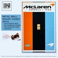 LEGO 71049 McLaren F1 Metal Wall Mount Display Frame | Lego F1 Minifigs