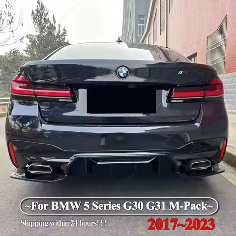 Car Rear Bumper Splitter Side Spoiler Body Kit Tuning For BMW 5 Series G30 G31 M-Pack 2017-2023 With