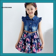 [CF] Blue Summer Dress Small Flying Sleeve