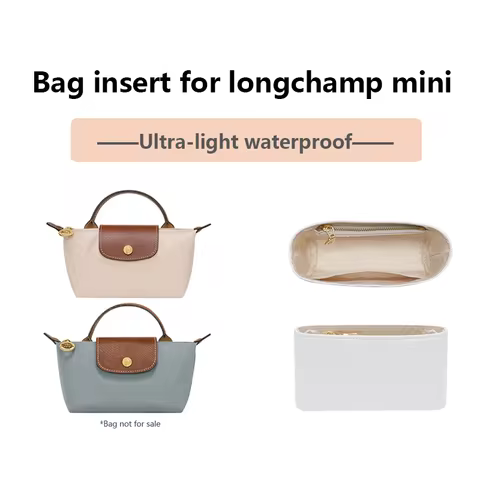 Lightweight Bag Insert For Longchamp Mini Bag Organizer Insert Storage Lightweight Bag Support Dupon