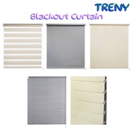 Blackout Roller Blinds / 100% Blackout Langsir Bidai / Blind Curatains / Zebra Blinds / Roller Blind