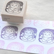 名畫系列手刻橡皮印章【蒙娜麗莎】