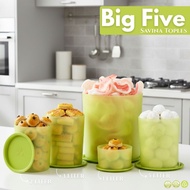 Plastic Jar Package 5 Sizes 9L 5L 3L 2L 1L Cookie Jar Plastic Eid Jar/ 5 Sizes