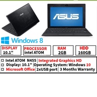 Asus Eee PC 1016PT-BU37-BK - Intel Atom 2GB RAM - 160GB HDD Window 8.1 Pro  (Refurbished)