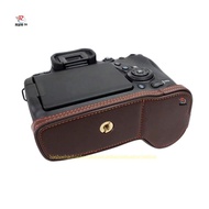 PU Camera Half Body Cover Case For Canon EOS 6Dii 6D2 6D Mark ii With Hand Strap