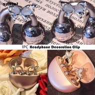 SMILE Headphone Diameter Buckle, Zircon Decorative Headphone Decoration Clip, Creative Gift DIY Remo