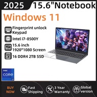 แล็ปท็อปพกพา Windows 11 15.6 นิ้ว 2TB SSD 16GB RAM Intel i7-8500Y 5G WIFI 2025【 รับประกัน 3 ปี+COD】