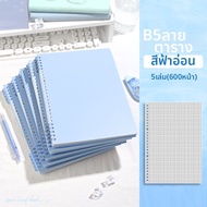 XIYUYANGGUANG | สมุดบันทึกแบบแหวนถอดได้ตามสรีระศาสตร์ A4