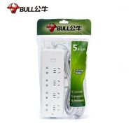 Bull Power Strip Wired Socket8Power Strip with Socket and Switch, Extension Cord, Power Extension So