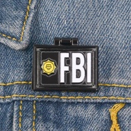 FBI Badge Simpson Brooch Cute Cartoon Clothes Pin Creative Bag Accessory