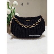 slim pumpkin handmade crochet bag benang pp spring premium / beg kait
