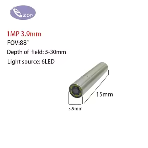 1MP 3.9mm USB Endoscope Module FOV88゜ Industrial Pipeline Adjustable Focus