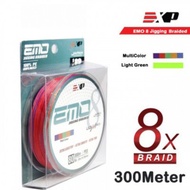 EXP EMO 8x Jigging Braided Fishing Line Ultra Sensitive 300m 20lbs-80lbs ( latest edition 2021)