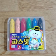 Crayon Amos 6 Color Ori Korea