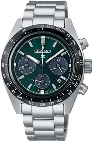 นาฬิกาข้อมือผู้ชาย SEIKO Prospex Speedtimer Solar Chronograph รุ่น SSC933P หน้าปัดสีเขียว ขนาดตัวเรือน 43.5 มม. ตัวเรือน สาย Stainless สีเงิน