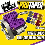 PROTAPER Y15ZR / LC135 CNC HEAD COVER V2 WITH GOLD SCREW CYLINDER HEAD COVER CNC FULL PROTAPER COVER
