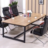 Office Modern Small Conference Table Long Table 4 People-6 People 2 Meters Rectangular Long Table Co