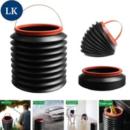 LK 1 Pcs 4L Universal Portable Waterproof Car Water Storage Buckets / Thickened Retractable Folding 