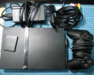 二手 PS2 PlayStation2 SCPH-70007 遊戲主機 薄機 黑色 整組 ~~~ 功能正常