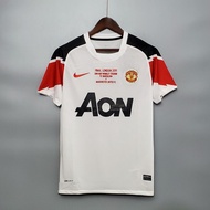 10-11 MU Away Retro Bola Sepak Lelaki U Jersi Bola Sepak
