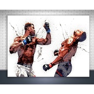 Francis Ngannou Poster Canvas Painting Poster Wall Decor UFC Champion Man Cave Gym Room Game room