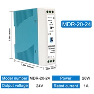 48V/24V/12V/5V Power Supply DIN Rail Power Supply Switch MDR-100W 20W 40W 60W 100W Power Source 2A 4