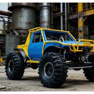 D1RC 1/10 RTR Crawler - Titanium Alloy Roll Cage, LCG Carbon Chassis, 4-Wheel Steering, Ready for Ra