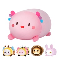Cute Axolotl Plush Pillow, 16” Axolotl Stuffed Animals, Soft Kawaii Plushies Cuddle Pillow, Cute Plu