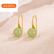 rantai leher emas 916 Hotan Jade Earrings