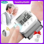 Cofoe Automatic Wrist Blood Pressure Monitor Portable Sphygmomanometer Digital bp monitoring Heart Beat Meter Health Monitor