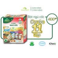 Combo of 11 Boxes of 4 Xuan An Cereals [low sugar] 400G {25g*16 packs}