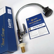 Vòi Bếp Vòi Rửa Bát Nước Lạnh LUXTA L3101T3B Đồng Thau Mạ Crome - Thân uốn dẻo đầu vòi tăng áp 2 chế