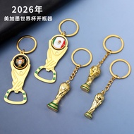 2026 Meijiamo World Cup Bottle Opener Trophy Keychain Fan Hall World Small Gift Ornaments 0123