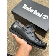 [READY STOCKS] LOAFER TIMBERLAND ALL BLACK SHOES NEW