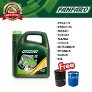 FF6704-4 (MADE IN GERMAN) FANFARO TSN 10w40 Synthetic + ESTER API SN/CH-4 (4L)+**FREE OIL FILTER**